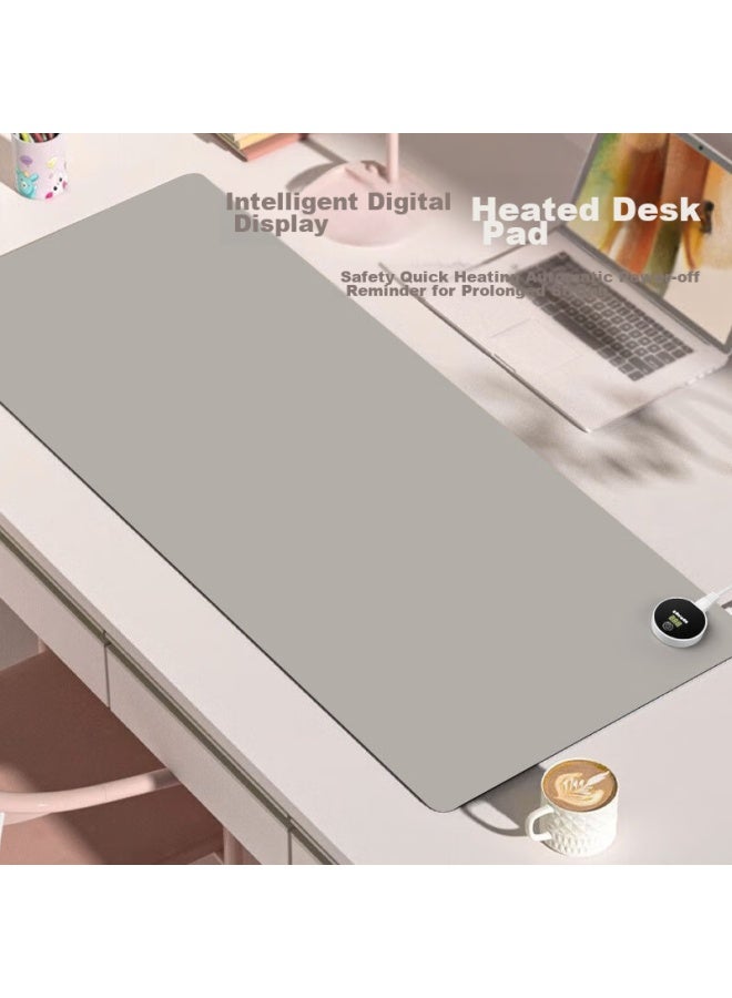 Kpte Heating Mouse Pad Shadow Gray 80*33cm Office Heating Desk Pad Extra Large Heated Mouse Pad Student Warm Hand Desk Heating Warm Desk Pad - Image 1
