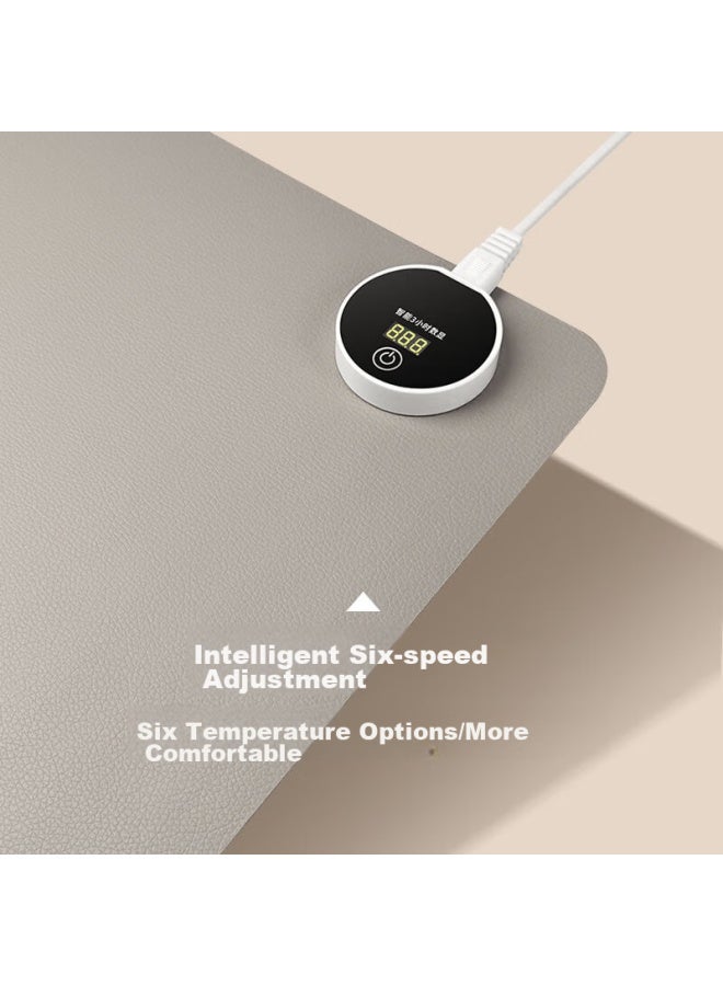 Kpte Heating Mouse Pad Shadow Gray 80*33cm Office Heating Desk Pad Extra Large Heated Mouse Pad Student Warm Hand Desk Heating Warm Desk Pad - Image 3