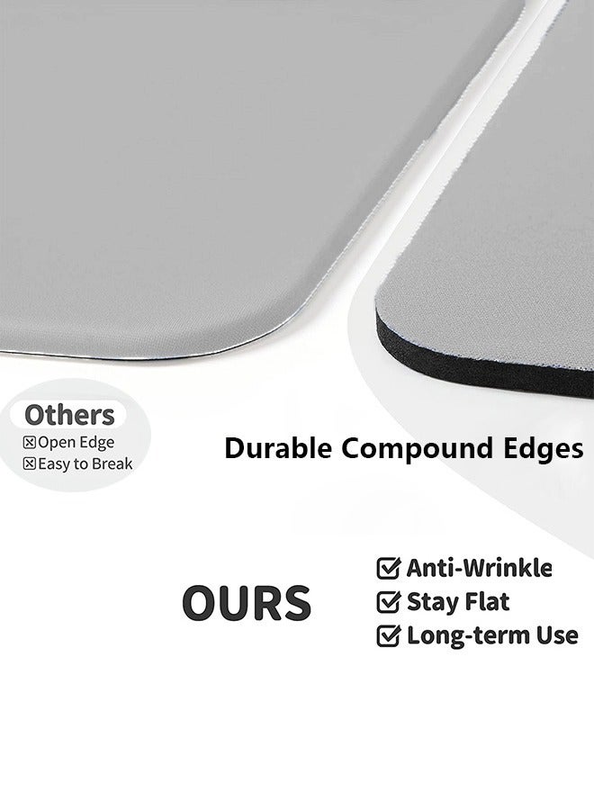 دعم معصم الوسادة المريحة للماوس، راحة معصم الوسادة المريحة للماوس، آلام معصم الوسادة الهلامية للماوس، وسادة ماوس قاعدة مطاطية غير انزلاقية للكمبيوتر المحمول (رمادي فاتح) - Image 3