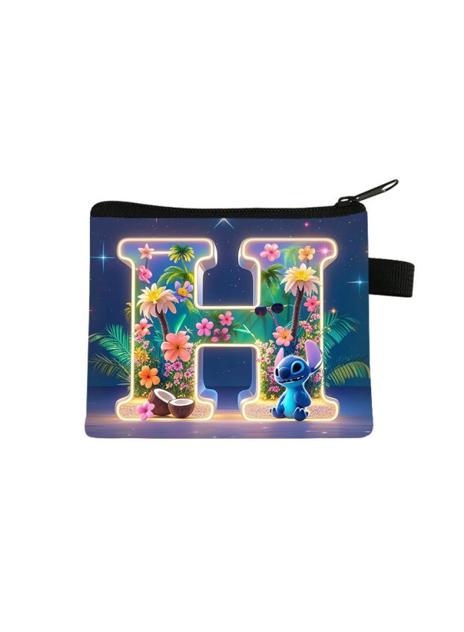 New Sch Letter Coin Purse For Children, Cute Mini Storage Wallet, Portable Key Card Holder