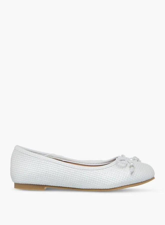 Little Missy  Bow Accent Slip-On Ballerina Shoes  | Best Price UAE