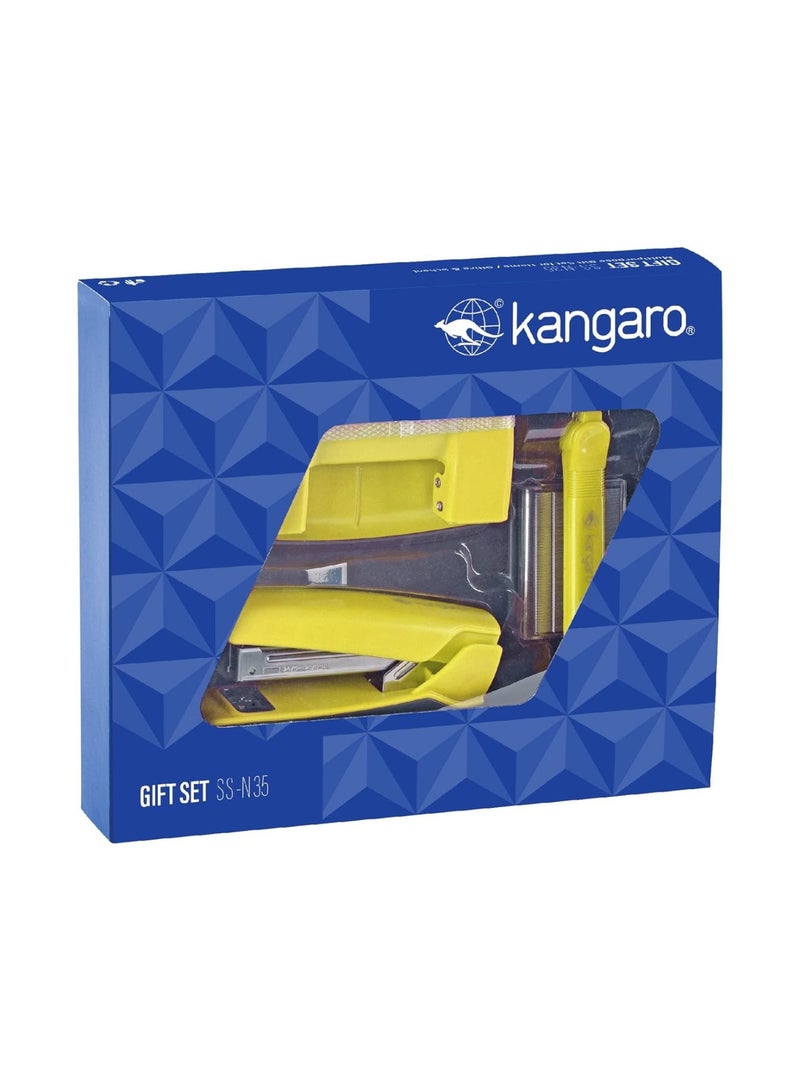 Kangaro طقم هدايا قرطاسية مكتبية مكون من 4 قطع بألوان متنوعة - Image 2