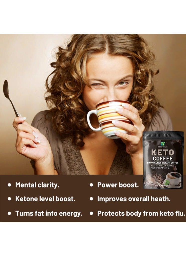 Slimming Keto Coffee Customized MCT Oil  Grass-Fed Ghee, Precision Carb Control for Accelerated Fat Burning