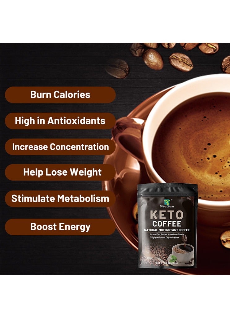 Slimming Keto Coffee Customized MCT Oil  Grass-Fed Ghee, Precision Carb Control for Accelerated Fat Burning