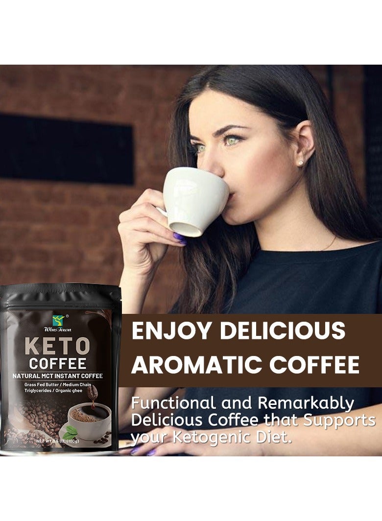 Slimming Keto Coffee Customized MCT Oil  Grass-Fed Ghee, Precision Carb Control for Accelerated Fat Burning