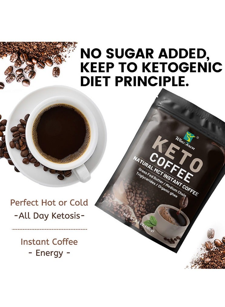 Slimming Keto Coffee Customized MCT Oil  Grass-Fed Ghee, Precision Carb Control for Accelerated Fat Burning