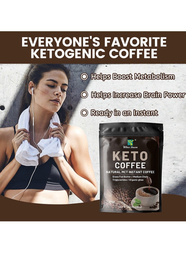 Slimming Keto Coffee Customized MCT Oil  Grass-Fed Ghee, Precision Carb Control for Accelerated Fat Burning