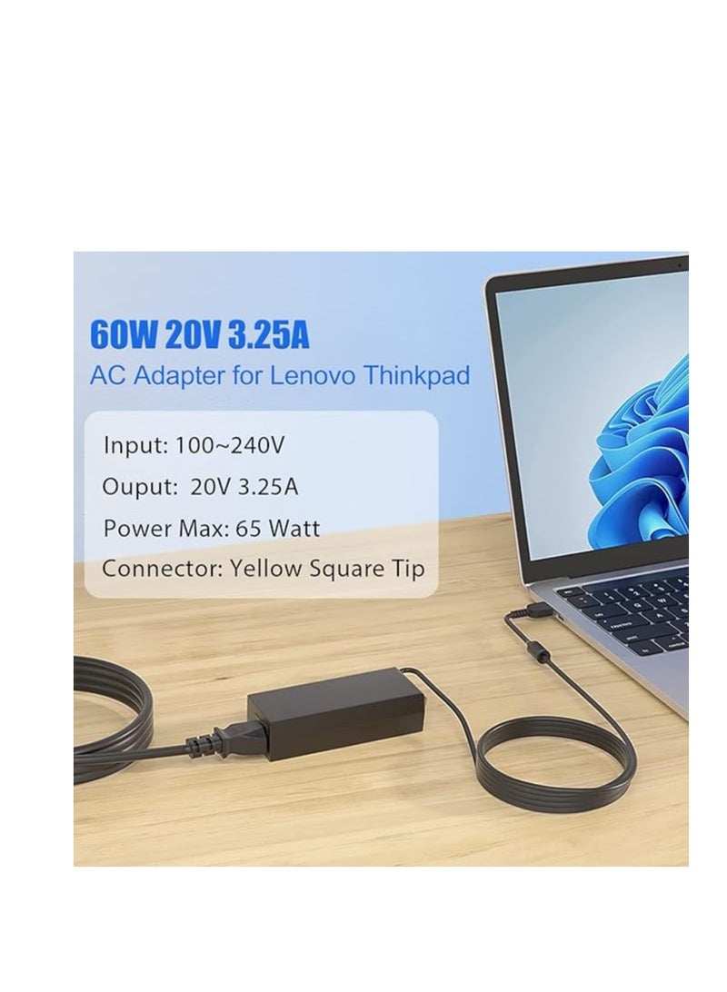 Terabyte 20V 3.25A 65W Square tip Notebook Lenovo ADLX65NLC3A ADLX65NCC3A Replacement Adapter - Image 2