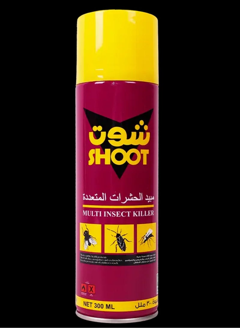 شووت شوت قاتل الحشرات للقضاء على الحشرات الطائرة والزاحفة 300 مل - Image 1