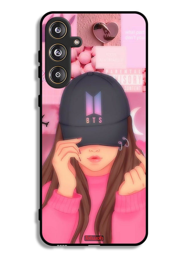 Tolwak Samsung Galaxy M55 5G Protective Case Cover Cap Girl Snap - Image 1