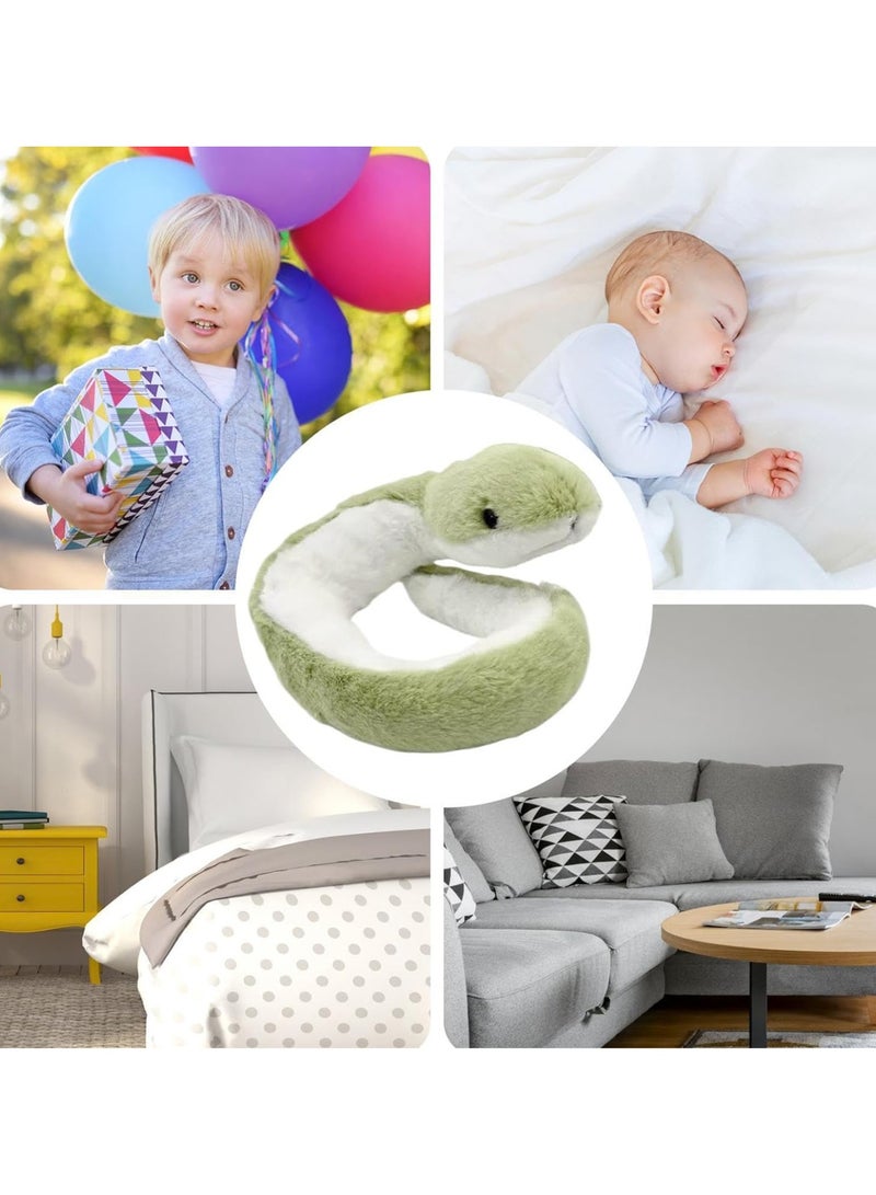 CMGTYYD Snake Plush - Green Plush Snake Stuffed Animal Toy, Snakes Hooded Plush Toy, Skin-friendly Snake Plush Pillow, Snake Stuffed Doll Toys For Kids, Children, Toddler, Girls Large Stuffed Animal Toy 40cm - Image 5
