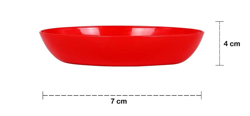 KIDINGTON Plastic Set of 4 Unbreakable Unique Shaped Colorful Microwave Safe Cooking Mixing and Serving Bowls Set for DessertCakeFoodSnacksDry Fruits Freezer Safe for Kitchen Eclipse 250 ml - Image 3