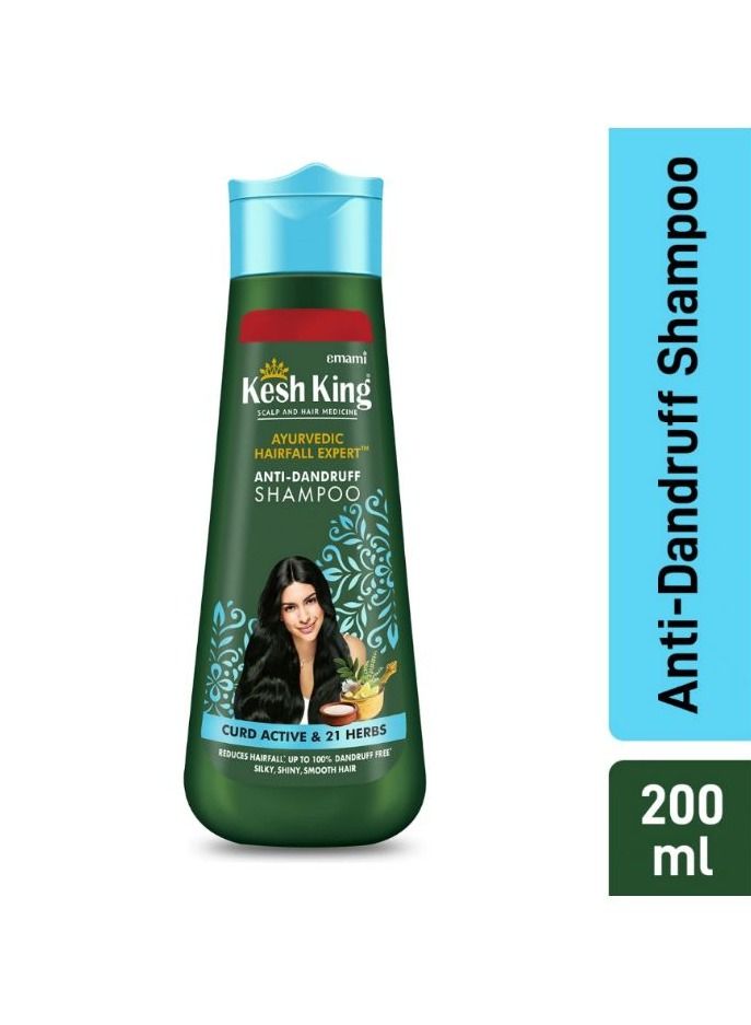 emami Kesh King Shampoo Anti-Dandruff Curd Active - 21 Herbs 200ml - Image 1