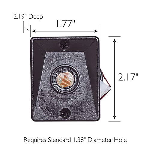 Design House Replacement Dusk to Dawn Sensor for Outdoor Pole Lights - Automatic On/Off Light Sensor for Outdoor Lighting – Steel Light Sensor, Black, Design House 502146 - Image 2