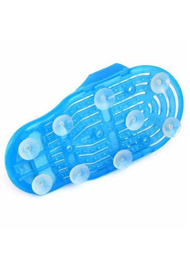 Bath Shoes Remove Dead Skin Massage Slipper Foot Care Tools Scrubber With Brush Bath Shoes Spa Shower Blue - Image 5