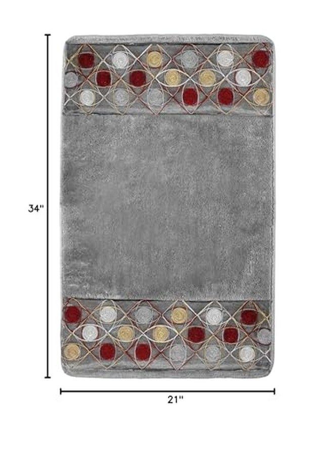 Popular Bath Sedona Collection, Bathroom Rug, Grey - Image 2