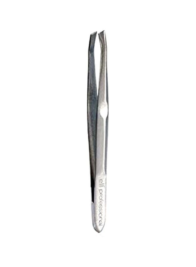 Pack Of 3 Essential Slant Tweezer Silver