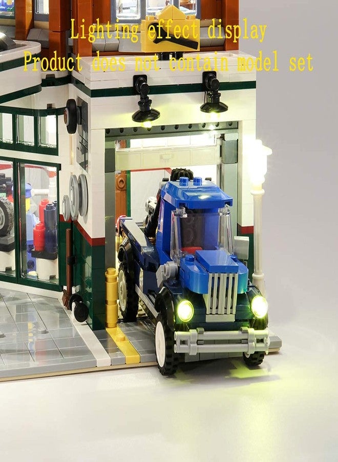 GEAMENT Bricks Light Kit for Creator Expert Corner Garage Building Blocks Model - Compatible with Lego 10264 (Model Set Not Included) - Image 5