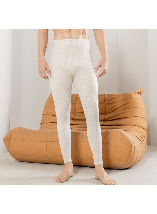 Thickened Cashmere Pants For Men And Women, High-waisted Thermal Leggings, Winter Inner Wear, Slim-fit Wool Knit Pants
