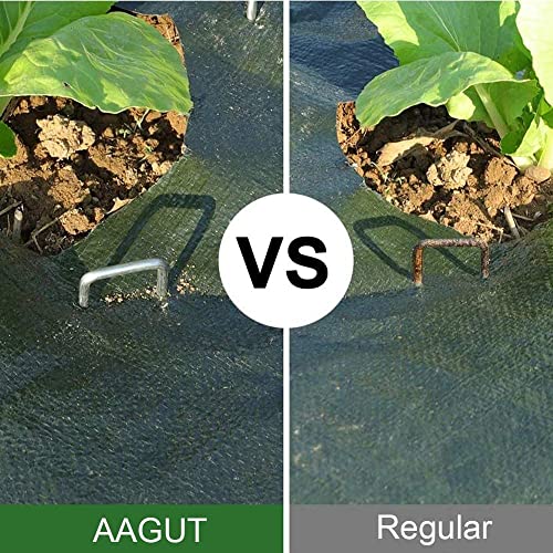 AAGUT 16 Pack Landscape Staples 6 Inch Garden Pins 11 Ga Galvanized Sod Landscaping Pins Heavy Duty Yard Lawn Tent Stakes for Weed Barrier Fabric, Inflatables, Artificial Turf, Irrigation Tubing Hose - Image 4