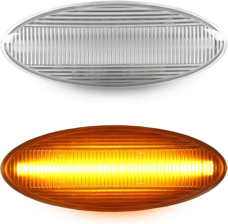 QASULER Dynamic Amber Side Marker Turn Signal Lights - Image 4