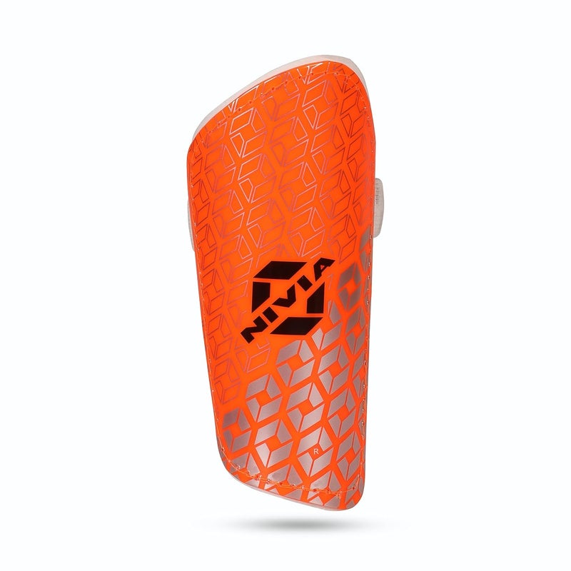 Nivia Wisdom 2018 Shinguard (Size S) Orange Compact Football Shin Protection - Image 2
