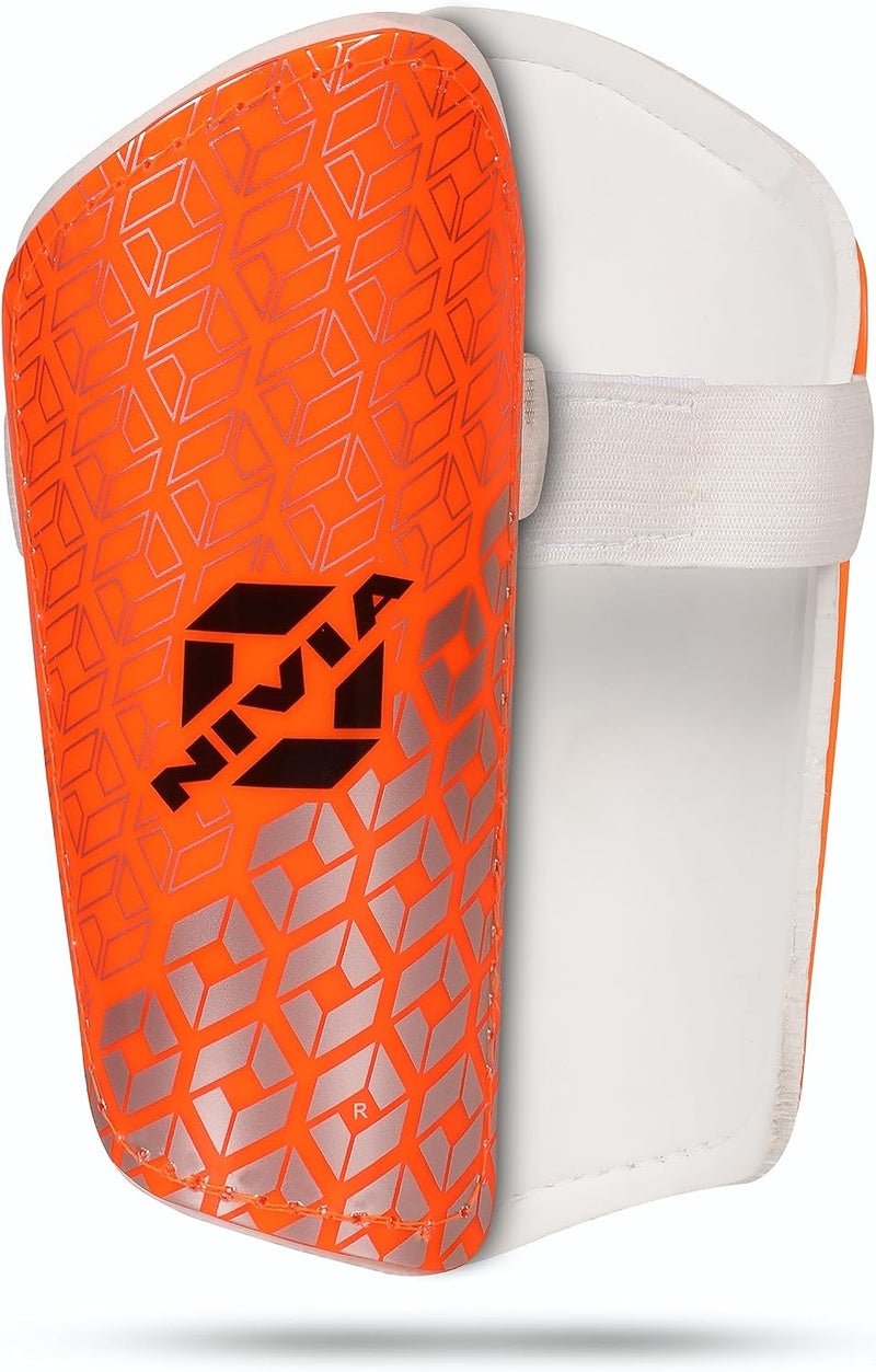 Nivia Wisdom 2018 Shinguard (Size S) Orange Compact Football Shin Protection - Image 1