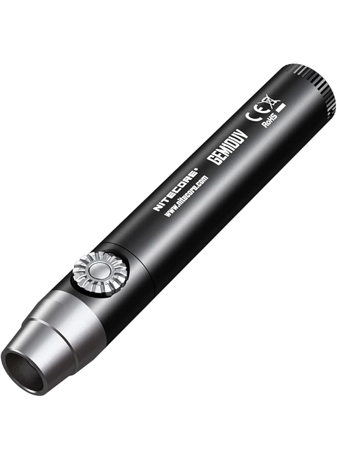 NITECORE GEM10UV Gem Identification Flashlight with Ultraviolet LED Black - Image 1