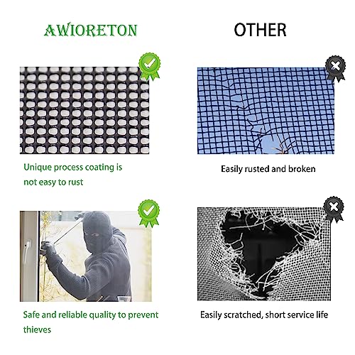 AWIORETON Stainless Steel Mesh Screen, 4 Pack 14 Mesh Hard 304 PVC Coated Stainless Steel Wire Screen for Vent, Cage, Cabinets, Security Guard, Garden (30 X 21CM) - Image 5