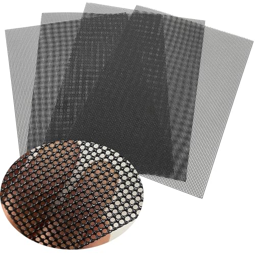 AWIORETON Stainless Steel Mesh Screen, 4 Pack 14 Mesh Hard 304 PVC Coated Stainless Steel Wire Screen for Vent, Cage, Cabinets, Security Guard, Garden (30 X 21CM) - Image 1