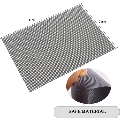 AWIORETON Stainless Steel Mesh Screen, 4 Pack 14 Mesh Hard 304 PVC Coated Stainless Steel Wire Screen for Vent, Cage, Cabinets, Security Guard, Garden (30 X 21CM) - Image 3