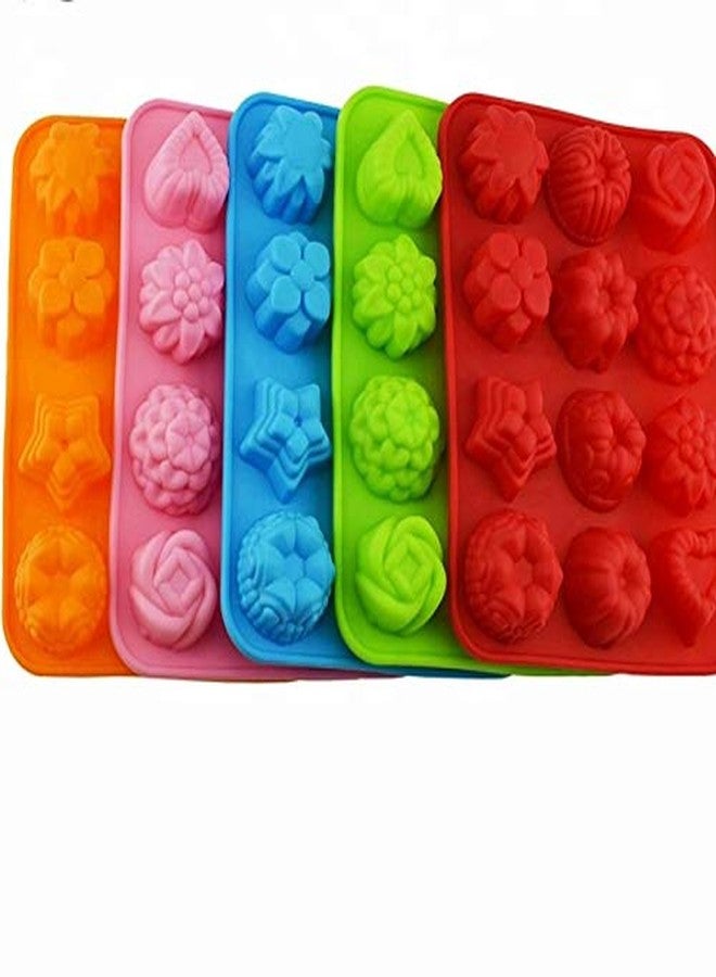 NF Noble Foods Silicone Flower and Heart Shape Molds - Image 4