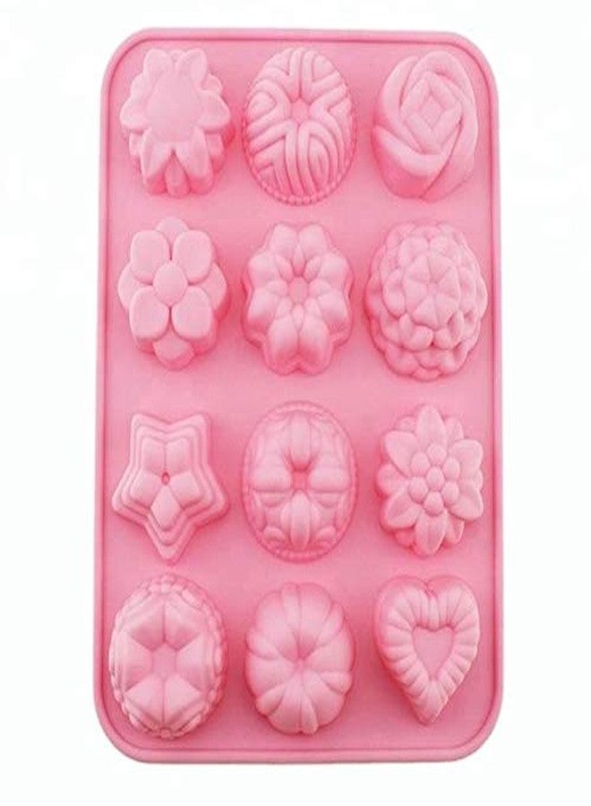 NF Noble Foods Silicone Flower and Heart Shape Molds - Image 2