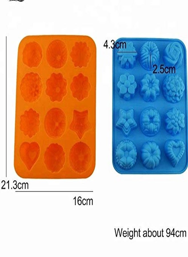 NF Noble Foods Silicone Flower and Heart Shape Molds - Image 3
