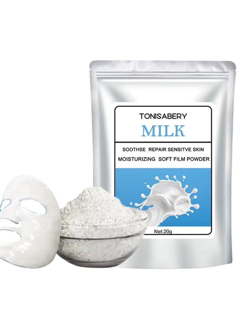 TONISABERY قناع الوجه القابل للتقشير مسحوق بنكهة الحليب 20 جرام - Image 1