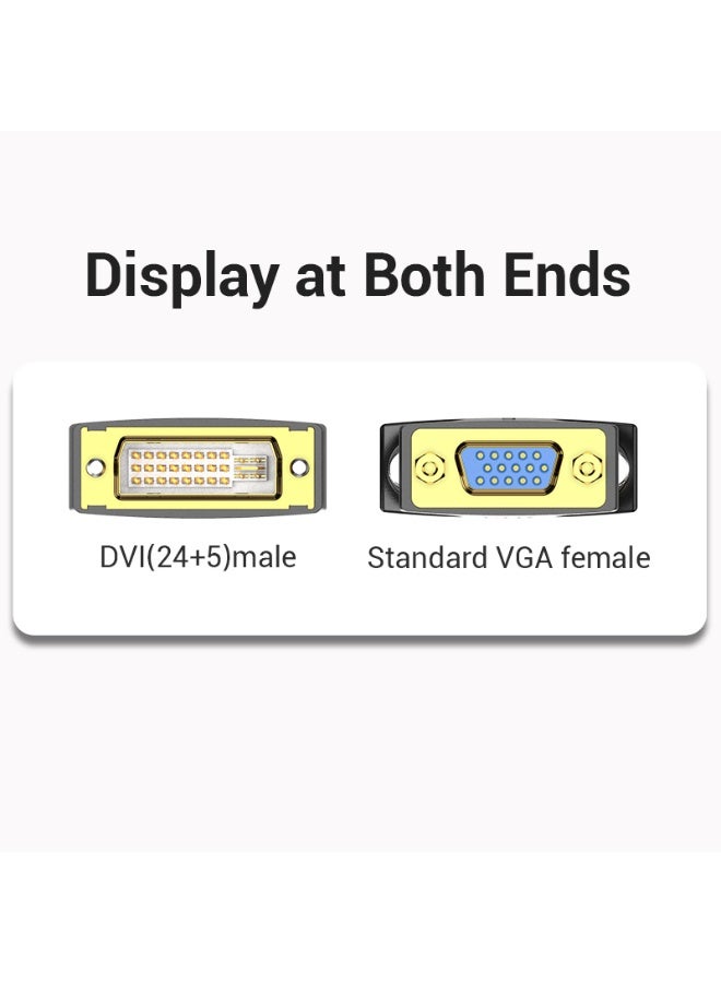 VENTION DVI Male to VGA Female Adapter Black Model # ECFB0 - Image 3