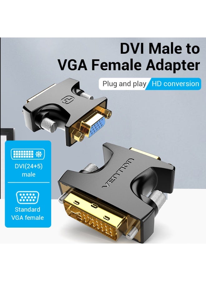 VENTION DVI Male to VGA Female Adapter Black Model # ECFB0 - Image 2