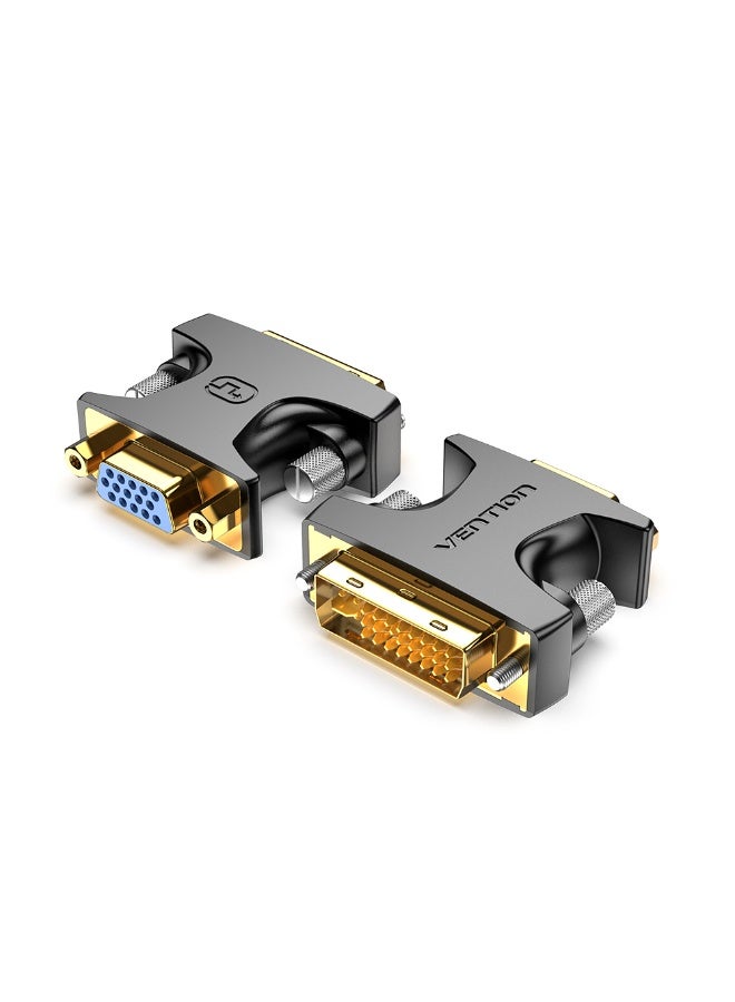VENTION DVI Male to VGA Female Adapter Black Model # ECFB0 - Image 1