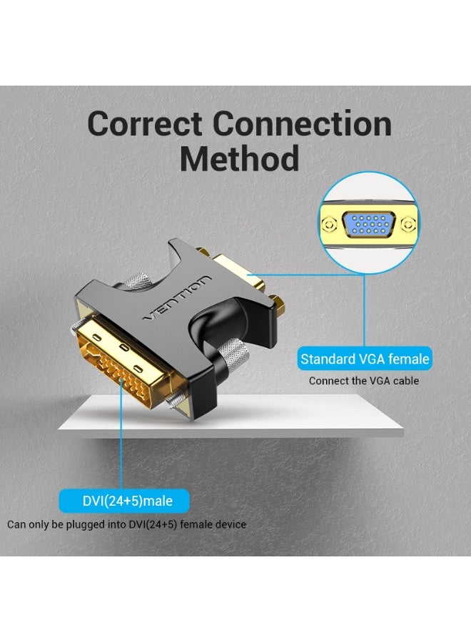 VENTION DVI Male to VGA Female Adapter Black Model # ECFB0 - Image 4
