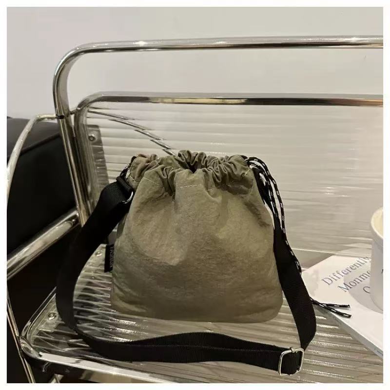 Trendy Nylon Bucket Bag for Women 2026 Summer School Shoulder Crossbody - Image 5