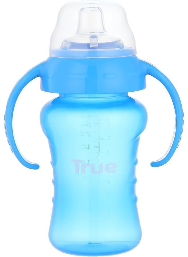 True Non-spill Cup with Weighted Sstraw 270ml – Blue - Image 1