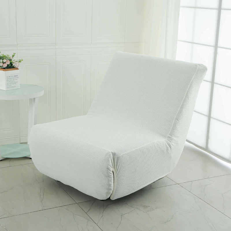 Functional Caterpillar Sofa Cover All-inclusive Elastic Thickened One-piece Lazy Sofa Cover Dustproof Plaid white