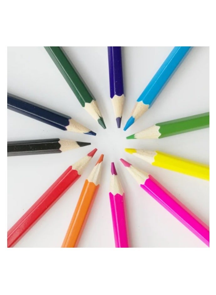 Penworld Perfect line Premium 36 Colors Hexagonal Colorled Pencil - No:PW-9901