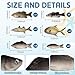 Blueweenly 8 Pcs Fake Fish Artificial Fish Toy 6 Types Lifelike Stuffed Pretend Realistic Sea Fishes Models for Photography Props Party Favor Display Kitchen Decor - Image 4