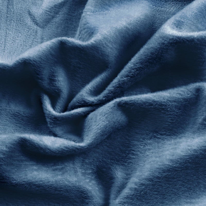 Entisn Minky Fabric By The Yard  1 Yard X 60 Inch Wide Pre-Cut Minky Fleece Fabric Navy Blue Cuddle Minky Fabric  Soft Plush Fabric Solid Minky For Blanket  Pillow Cover  Scarf  Sewing - Image 1