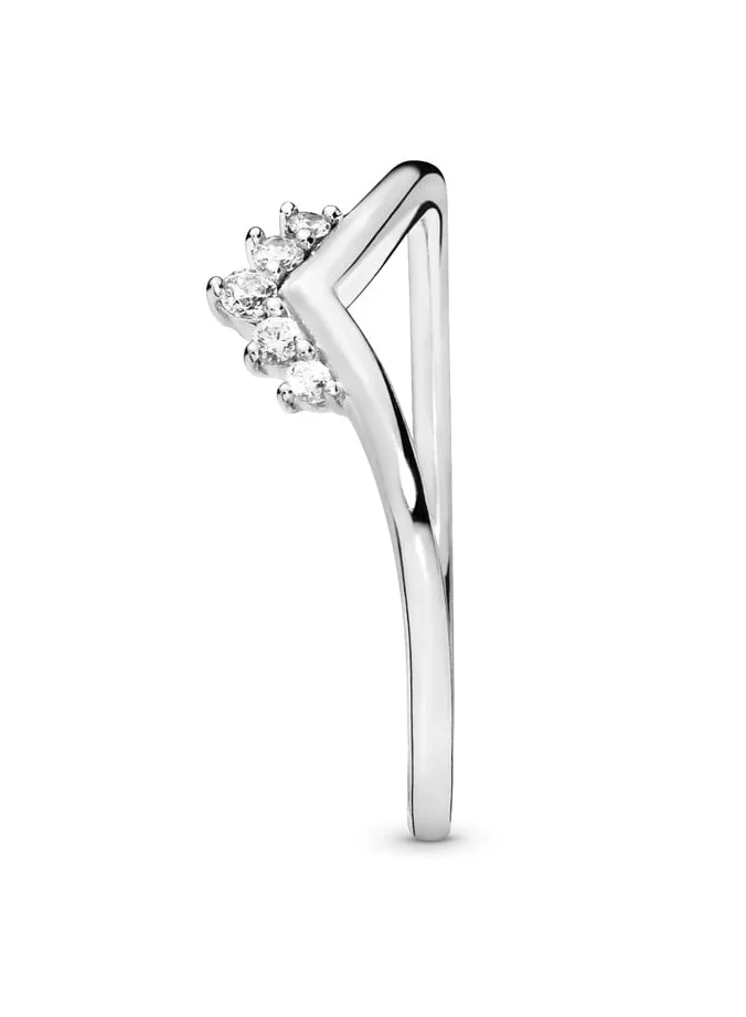 PANDORA Tiara Wishbone Ring, Size 58