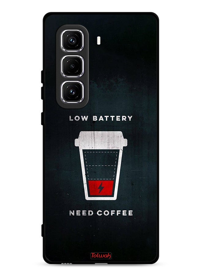 Tolwak غطاء حماية إنفينكس هوت 50 برو 4G - بطارية منخفضة تحتاج قهوة - Image 1