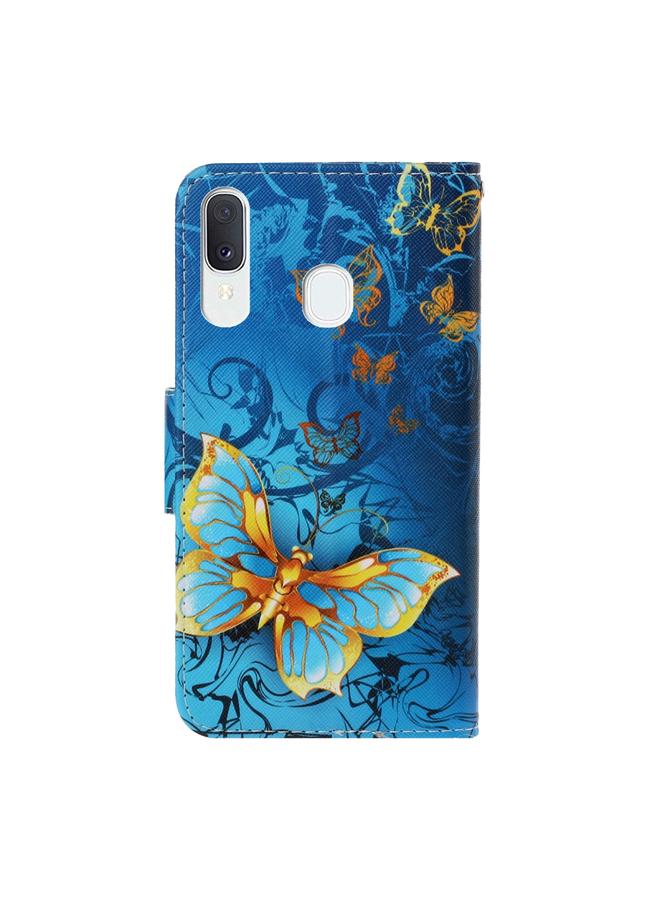 S-TOP Case For Galaxy A20e 3D Colored Drawing Horizontal Flip PU Leather Case with Holder & Card Slots & Wallet - Image 3