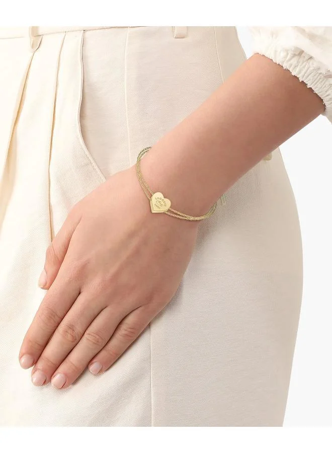 LACOSTE Love My Croc Bracelet with a Heart Charm - 2040400
