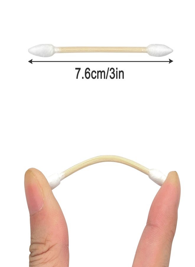 eyxformula 500 Count Pointed Tip Cotton Swabs - Double Precision Tips with Bamboo Sticks - Pointy Cotton Swabs for Makeup & Nail Polish Touch-ups, Cosmetic Application, Art & Crafts, Detailed Cleaning - Image 3